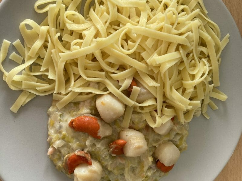 Cliquez pour zoomer ! Saint Jacques aux poireaux Thermomix par marie_437