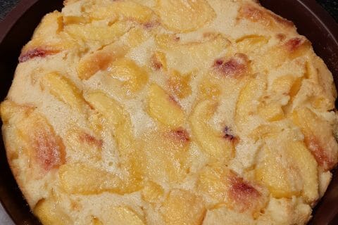 Cliquez pour zoomer ! Clafoutis aux pêches au Thermomix