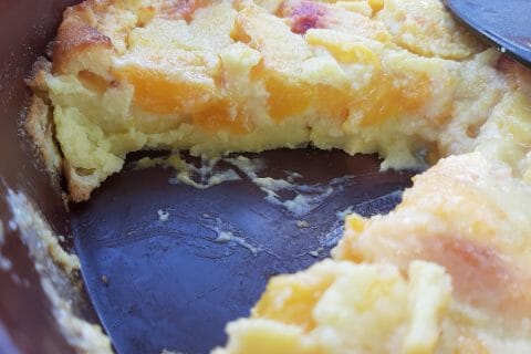 Cliquez pour zoomer ! Clafoutis aux pêches au Thermomix