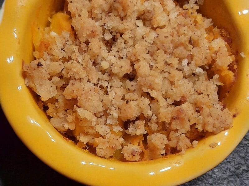 Cliquez pour zoomer ! Crumble de butternut au chorizo Thermomix par Dweelves