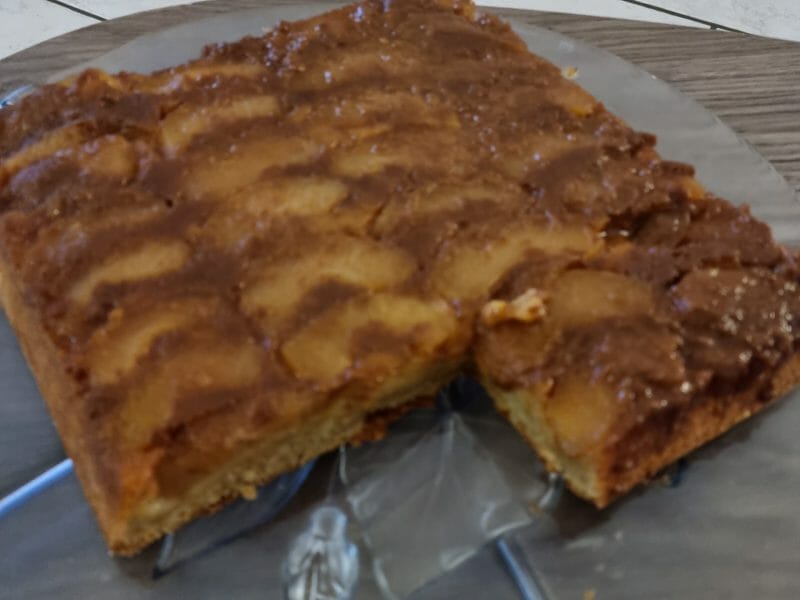 Cliquez pour zoomer ! Gâteau renversé aux pommes caramélisées Thermomix par bibi83