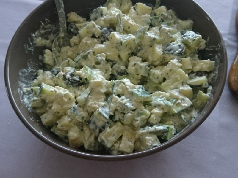 Cliquez pour zoomer ! Salade de courgettes à la feta Thermomix par Anggun