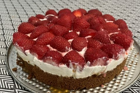 Cliquez pour zoomer ! Tarte aux fraises sans cuisson Thermomix par dessdrey