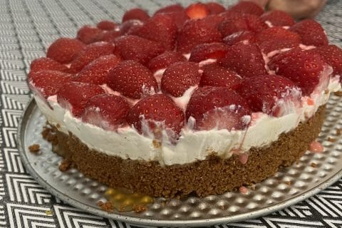 Cliquez pour zoomer ! Tarte aux fraises sans cuisson Thermomix par dessdrey