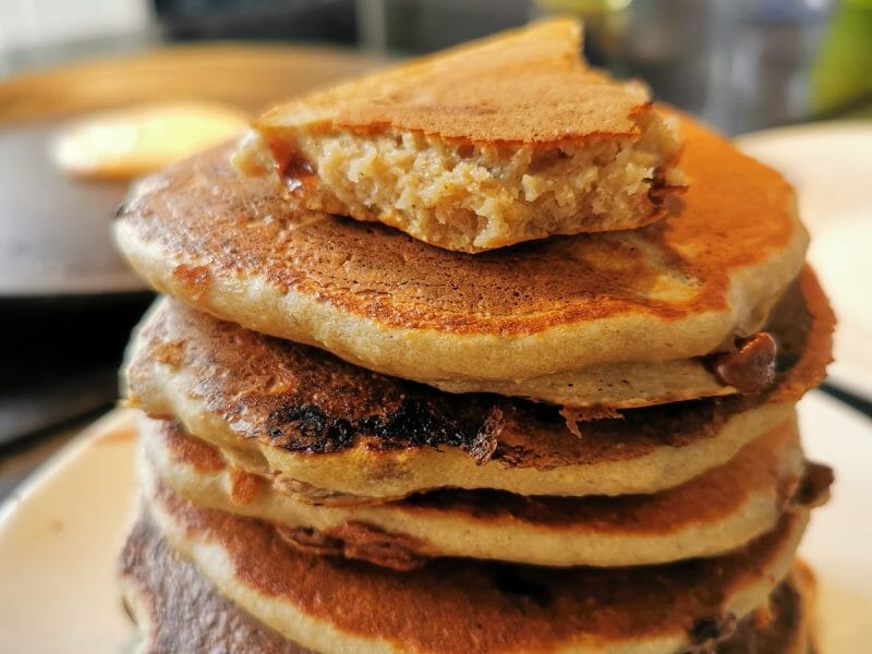 Cliquez pour zoomer ! Pancakes healthy flocons d’avoine et banane Thermomix par mds2507