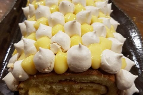Cliquez pour zoomer ! Bûche au citron meringuée Thermomix par chamalowen