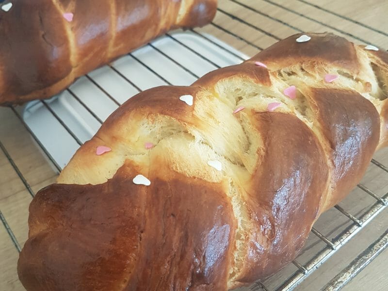 Cliquez pour zoomer ! Brioche tressée à la mie filante Thermomix par fnytiz