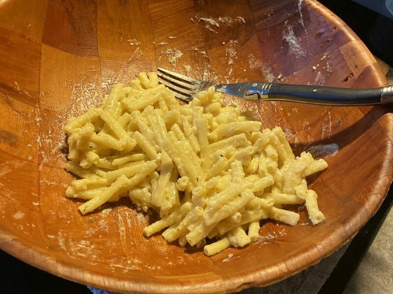Cliquez pour zoomer ! Macaroni sauce Alfredo Thermomix par cecile91