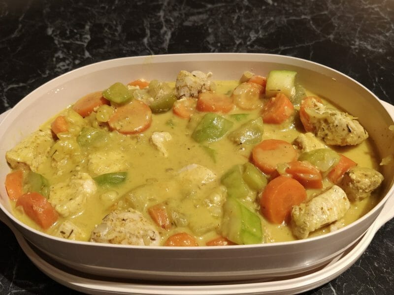 Cliquez pour zoomer ! Blancs de poulet sauce moutarde et curry Thermomix par moun14