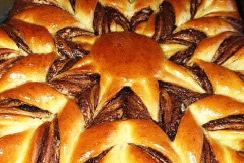 Cliquez pour zoomer ! Brioche étoilée au Nutella Thermomix par emmasavand