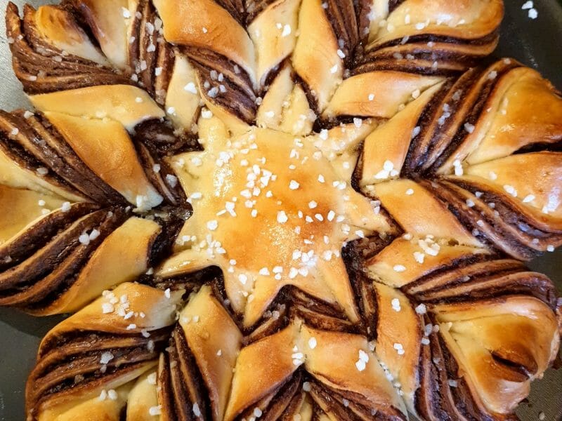 Cliquez pour zoomer ! Brioche étoilée au Nutella Thermomix par emmasavand