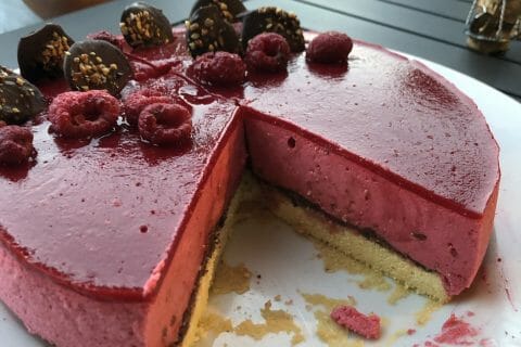 Cliquez pour zoomer ! Bavarois aux framboises Thermomix par joelle_23