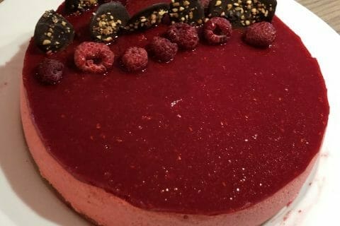 Cliquez pour zoomer ! Bavarois aux framboises Thermomix par joelle_23