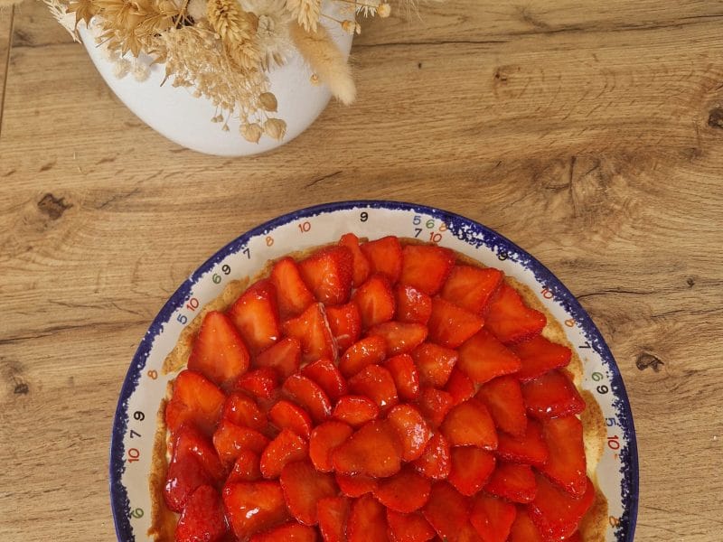 Cliquez pour zoomer ! Tarte aux fraises Thermomix par supermaniion