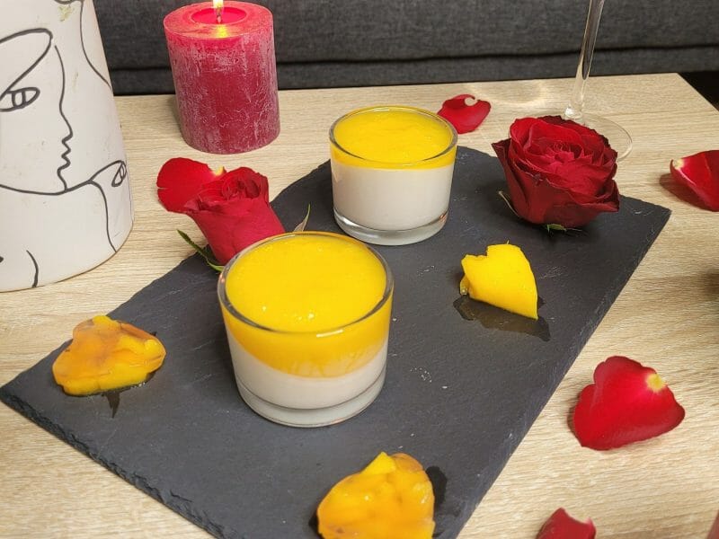 Cliquez pour zoomer ! Panna cotta ananas et lait de coco Thermomix par supermaniion