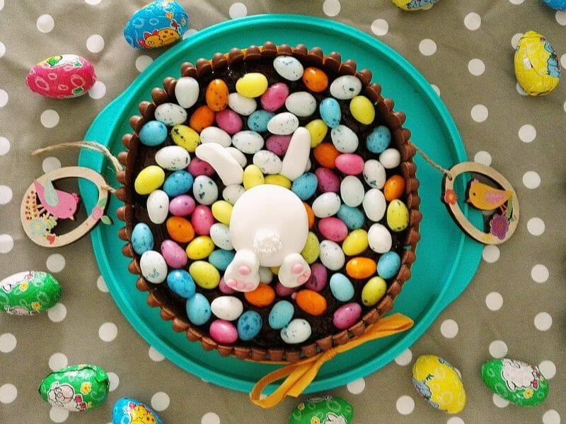 Cliquez pour zoomer ! Gâteau lapin de Pâques Thermomix par Allisson