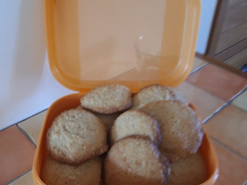 Cliquez pour zoomer ! Biscuits aux flocons d’avoine et amandes Thermomix par Croquine79