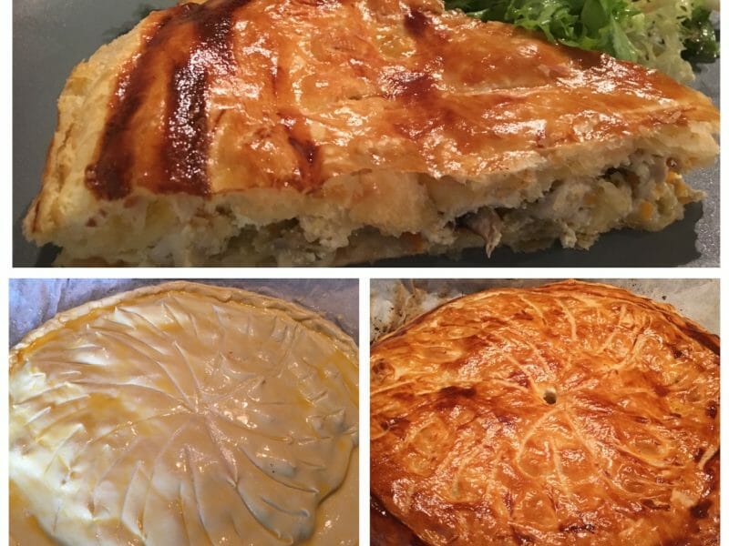 Cliquez pour zoomer ! Tourte au poulet et aux champignons Thermomix par mumu1911