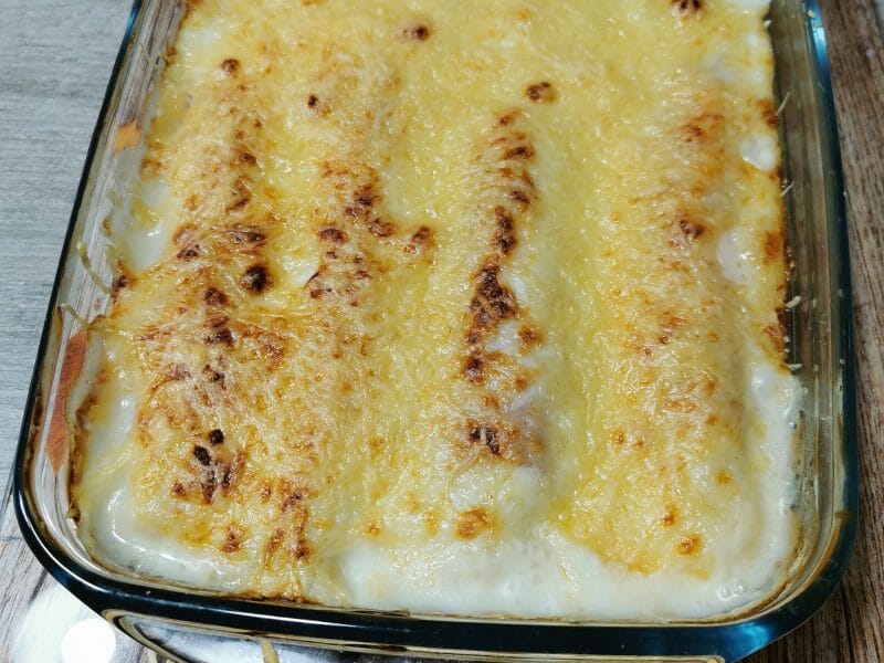 Cliquez pour zoomer ! Gratin de poireau au jambon Thermomix par sam10