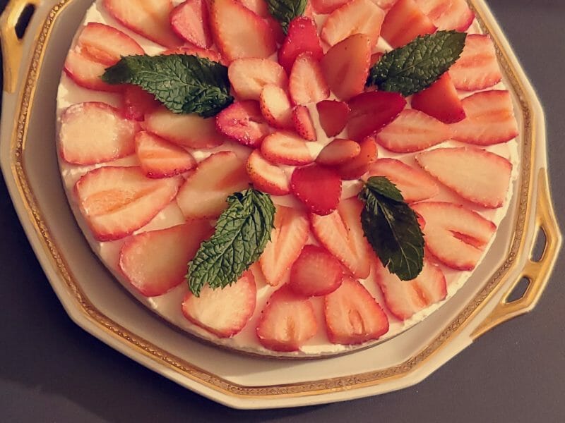 Cliquez pour zoomer ! Tarte aux fraises sans cuisson Thermomix par oumimran19
