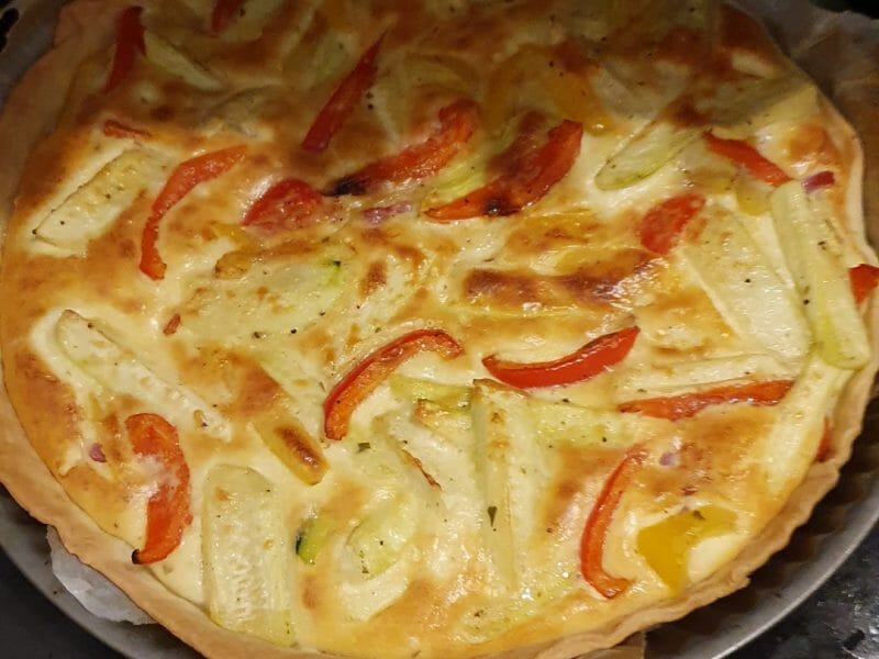 Cliquez pour zoomer ! Quiche poivrons et courgettes Thermomix par jeny_4