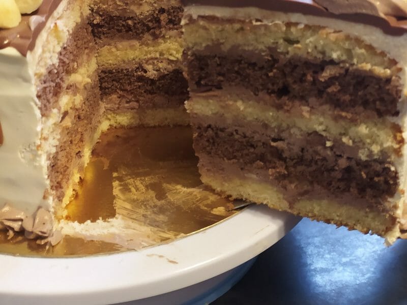 Cliquez pour zoomer ! Layer cake Kinder Bueno Thermomix par Lilou