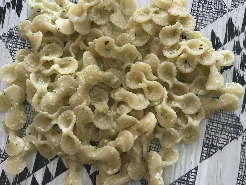 Cliquez pour zoomer ! Farfalle à la crème de courgettes Thermomix par Ludivine