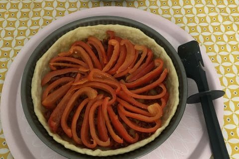 Cliquez pour zoomer ! Quiche poivrons et chorizo Thermomix par analog1993
