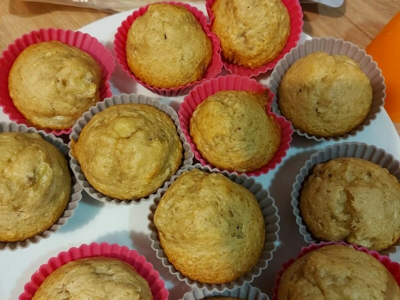 Cliquez pour zoomer ! Muffins à la banane Thermomix par Gwenaëlle