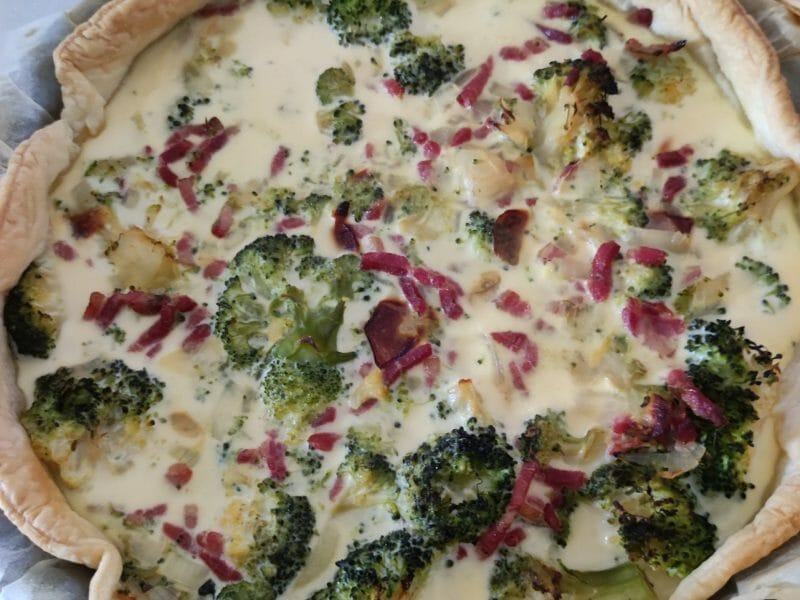 Cliquez pour zoomer ! Quiche au brocoli et jambon Thermomix par Gwenaëlle