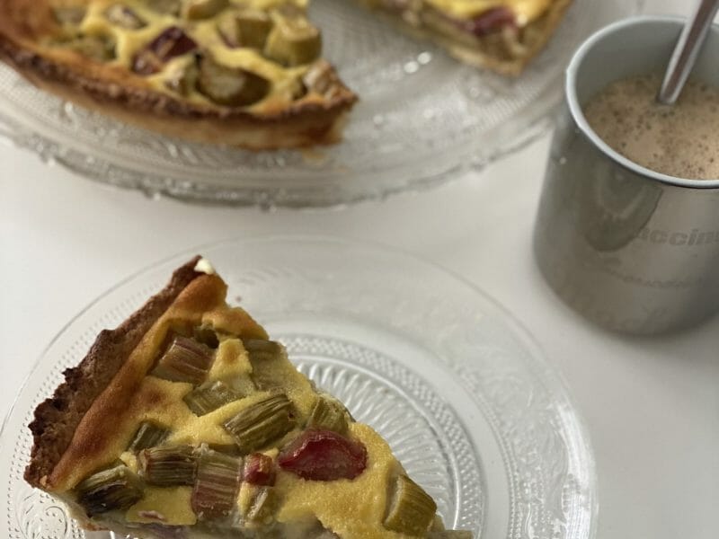 Cliquez pour zoomer ! Tarte à la rhubarbe Thermomix par She