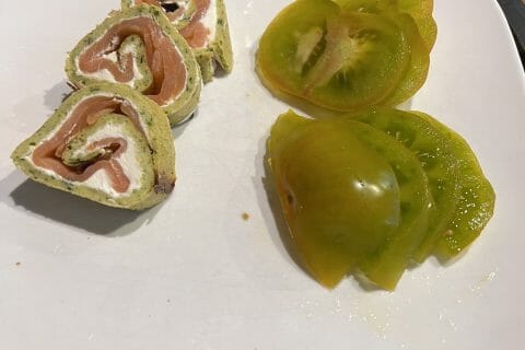 Cliquez pour zoomer ! Roulé aux courgettes et au saumon fumé Thermomix par mumu67