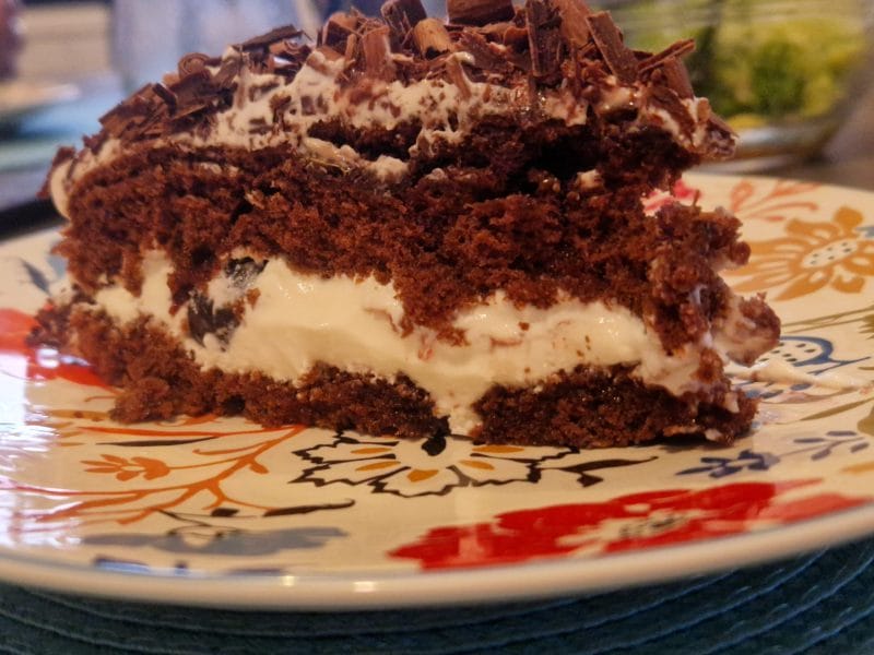 Cliquez pour zoomer ! Bûche forêt noire Thermomix par cygogne74