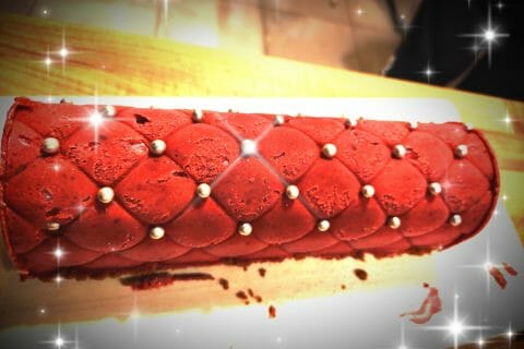 Cliquez pour zoomer ! Bûche glacée mangue et framboise Thermomix par laurette69