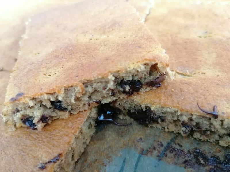 Cliquez pour zoomer ! Cake banane et pépites de chocolat Thermomix par zialine