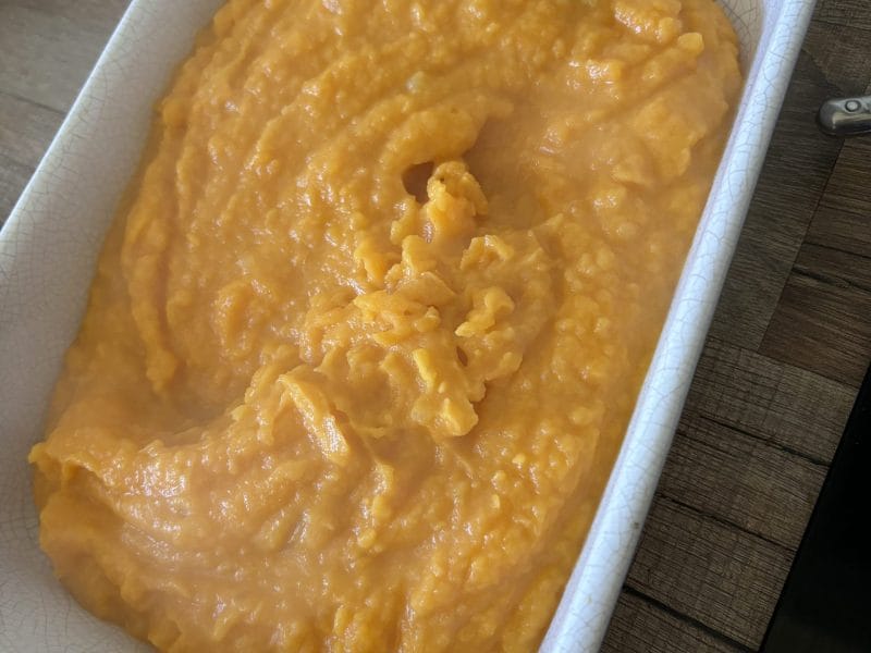 Cliquez pour zoomer ! Purée de pommes de terre et patates douces Thermomix par angelique_174