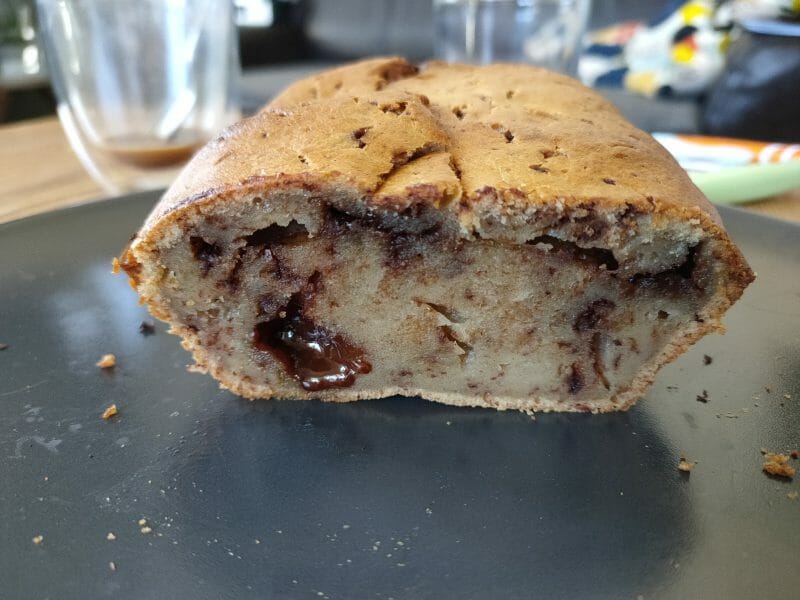 Cliquez pour zoomer ! Cake banane et pépites de chocolat Thermomix par fanfan_3