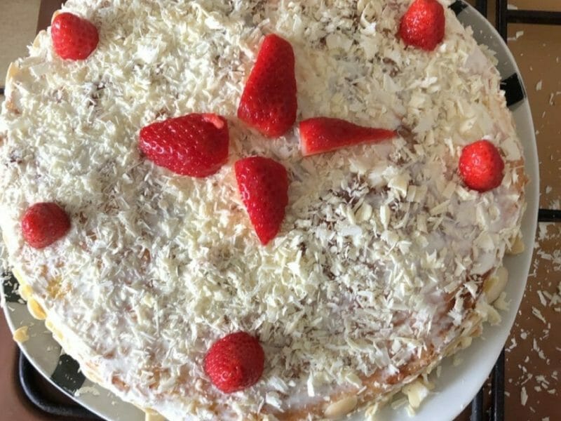 Cliquez pour zoomer ! Fraisier roulé Thermomix par krole5