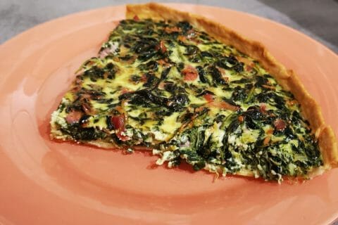 Cliquez pour zoomer ! Quiche épinards et lardons Thermomix par sophinette36