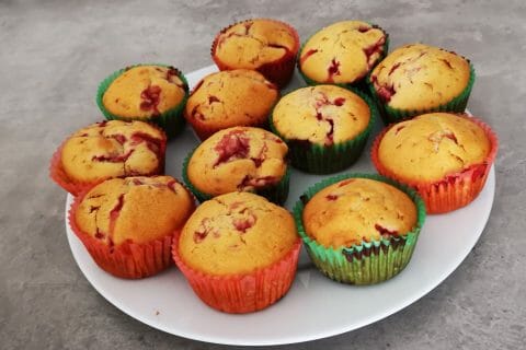 Cliquez pour zoomer ! Muffins aux fraises Thermomix par sophinette36