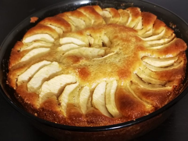 Cliquez pour zoomer ! Gâteau aux pommes et mascarpone Thermomix par sophinette36