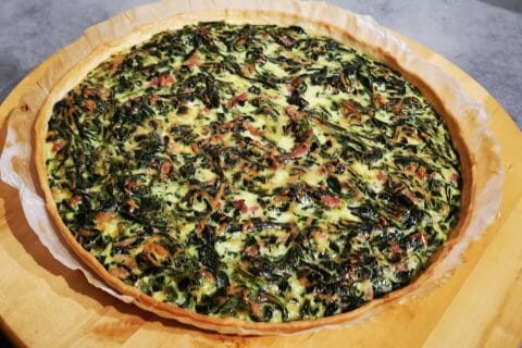 Cliquez pour zoomer ! Quiche épinards et lardons Thermomix par sophinette36