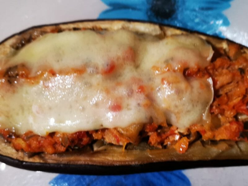 Cliquez pour zoomer ! Aubergines farcies au thon Thermomix par sophinette36