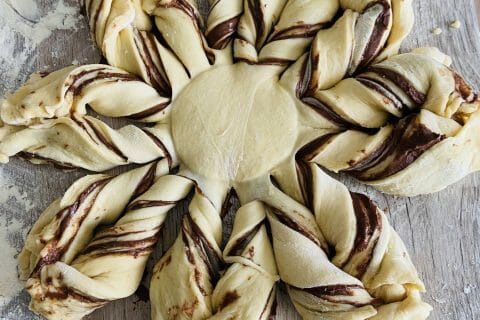 Cliquez pour zoomer ! Brioche étoilée au Nutella Thermomix par ann_7