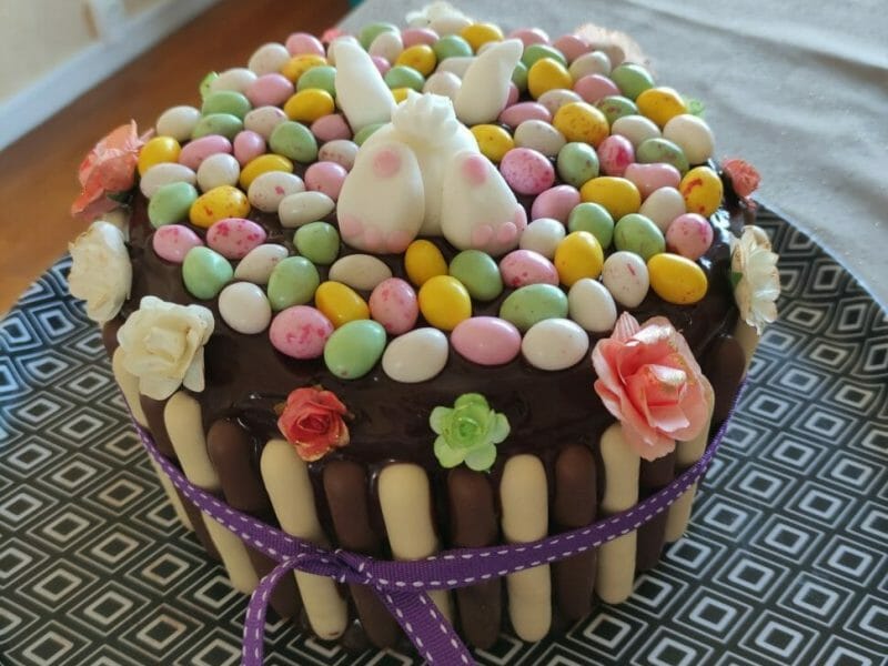 Cliquez pour zoomer ! Gâteau lapin de Pâques Thermomix par manontulipe