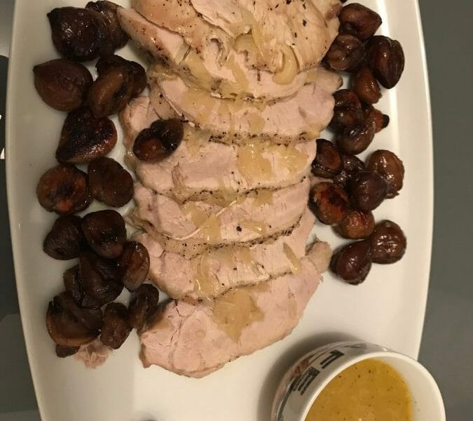 Cliquez pour zoomer ! Roti de porc sauce échalote Thermomix par Aure06