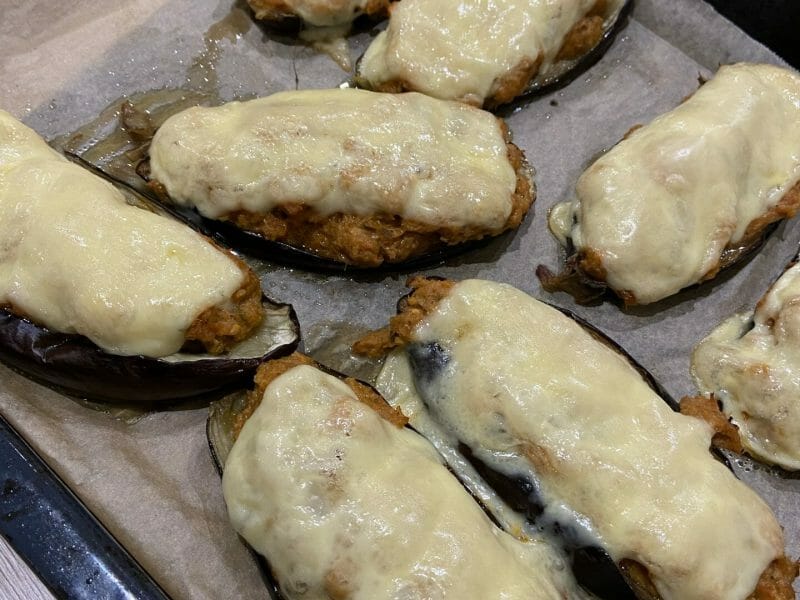Cliquez pour zoomer ! Aubergines farcies au thon Thermomix par sabrijolie