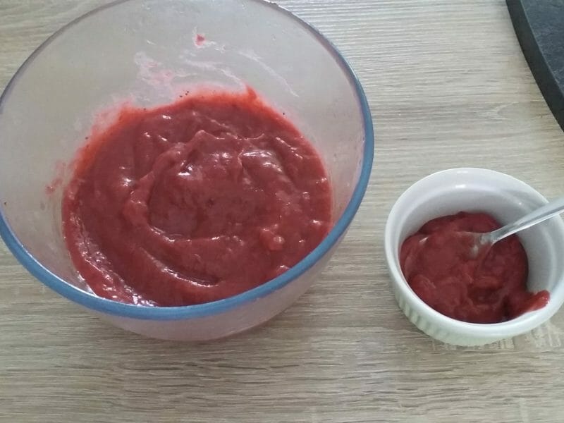 Cliquez pour zoomer ! Compote fraise rhubarbe Thermomix par Vily
