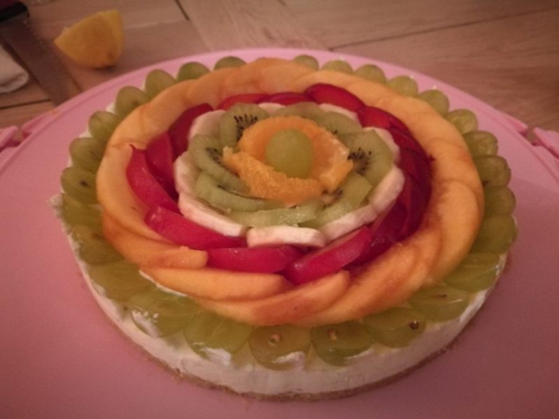 Cliquez pour zoomer ! Tarte aux fraises sans cuisson Thermomix par Cecile29