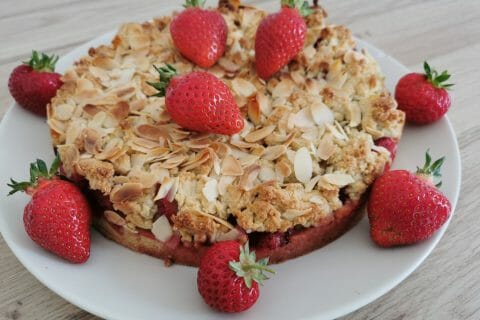 Cliquez pour zoomer ! Cookie-crumble rhubarbe framboises Thermomix par ely4